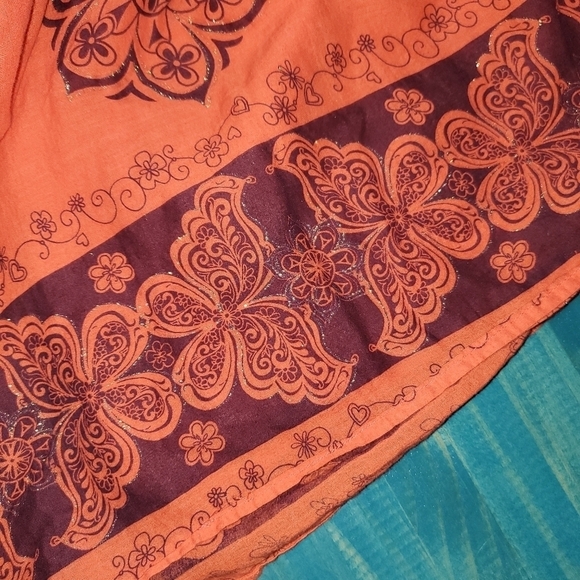 CATO Sleeveless orange maxi dress Small - Picture 6 of 7